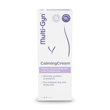 Multi-Gyn Calmingcream 50 g - Lenisce direttamente prurito e irritazione, cura intima, senza profumo con estratto di aloe - dermatologicamente testato