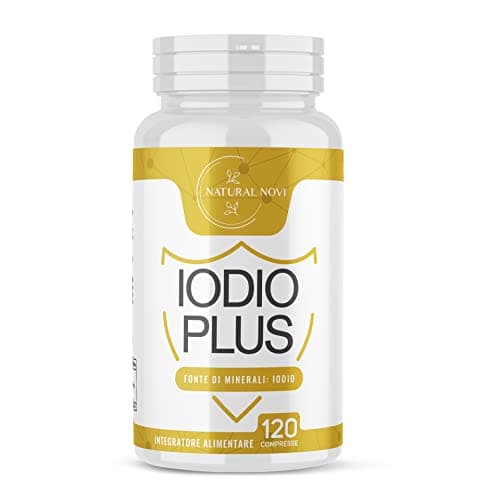 Ioduro di potassio compresse | Integratore Iodio 120 compresse 225mcg | prodotto Italiano | Facilmente deglutibile | Natural Novi