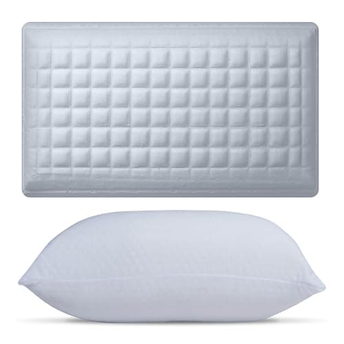 DREAM HAVEN- Cuscino Alto 18 cm in Memory Foam, Antirussamento e Antireflusso, Cuscino Cervicale per Dormire con Federa Refresh Antiacaro e Anallergica, Cuscino Letto Ergonomico Made in Italy