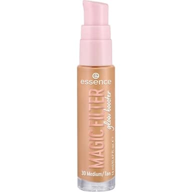 essence 1 Magic Filter Glow Booster Primer illuminante, nutriente, colorante, rende la pelle morbida e luminosa, naturale, vegano, senza profumo, alcol e parabeni, da 14 ml, n. 30, nude