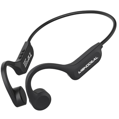 Cuffie Conduzione Ossea Open Ear Auricolari Conduzione Ossea Bluetooth 5.3 Wireless Cuffie Sport Impermeabili IPX6, Porta Ricarica Type-C, Cuffie a Conduzione Ossea per Corsa Camminata Fitness Ufficio