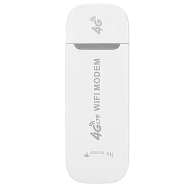 VBESTLIFE Modem WiFi USB 4G LTE, Router Wireless da 150 Mbps con Supporto per Slot per Schede SIM 10 Utenti, Supporto per Hotspot da Viaggio Portatile LTE B1 B3 B5