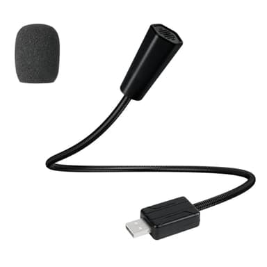 HOTUT USB Microfono per Computer, Microfono a Condensatore Omnidirezionale a 360°, Design Plug-and-Play, Microfono per PC Video Conferenza per Computer, Mac, Laptop, Skype, Registrazione, Podcasting