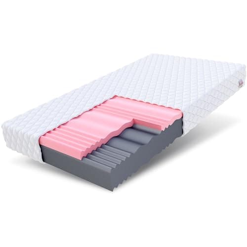 FDM SELECT MAX Materasso Matrimoniale 140x200 cm Schiuma di Memoria Alto 18 cm Grado di Rigidità H3 H4 Materasso a Due Lati 7 Zone di Comfort Rivestimento Lavabile OEKO-TEX Anallergic