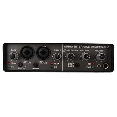 Scheda Audio, Mixer Audio Mobile per Registrazione Karaoke Esterno USB, Registrazione da Computer Portatile Scheda Audio Esterna USB per Streaming Live, PC, Registrazione e Giochi