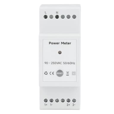Misuratore KWh Tensione Corrente, Monitor Potenza WiFi, Analizzatore Consumo Energetico, Misuratore Consumo Elettricità in Tempo Reale con 2 Sensori a Pinza CT 80A per Impianto