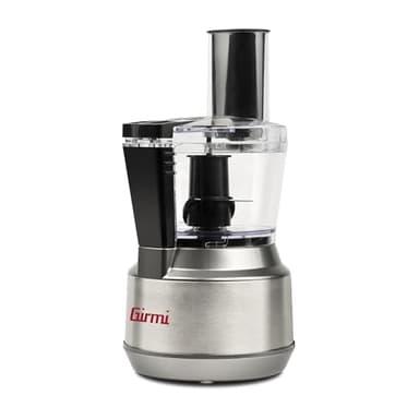 Girmi RB01 "Mastro Pocket" Mini-Robot Multifunzione, 300 W, Capacità 600cc, 2 Velocità, 2 Dischi Inox, Doppia sicurezza, Grigio