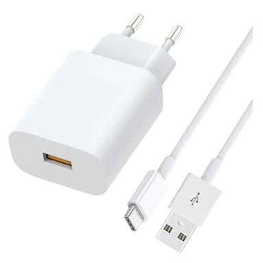 Caricatore Rapido Alimentatore e Cavo per Samsung Galaxy A15/A16/A25/A34/A14/A54/A53/A35/A55/A33/A13/A12/A40/A23/A50/A51/A20e/A32/A41/A42/A21S, Caricabatterie e Cavi USB C 1,5 Metri