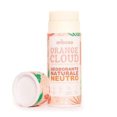 Deodorante Naturale ascelle Solido dalle DOLCI NOTE AGRUMATE - Antiodorante Biologico e Vegano - Bio roll on Senza Sali di alluminio o Bicarbonato - Nickel tested e Plastic Free