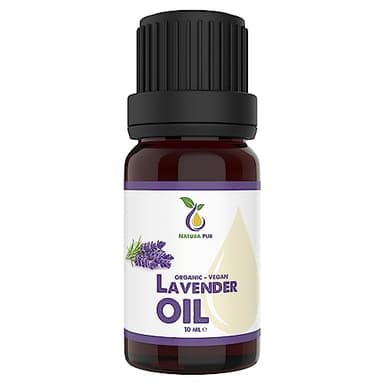 Olio di Lavanda 10ml - Olio essenziale di lavanda 100% naturale, vegano - Lavender Oil (Lavandula Latifolia) per il buon sonno, come olio per capelli, per diffusori di aromi