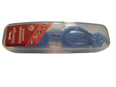 Generico Slazenger, Occhialini professionali nuoto per piscina e mare, unisex, protezione Uv, fascia regolabile, anti nebbia comfort in policarbonato e silicone