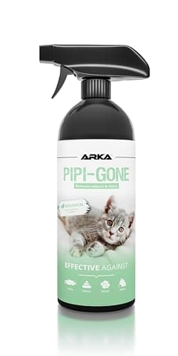 Arka Pipi-Gone neutralizzatore di odori 750 ml - detergente Enzimatico concentrato - rimuove Gli odori e Le Macchie Contro Tutti Gli odori, Come l'urina o Gli Escrementi del Gatto