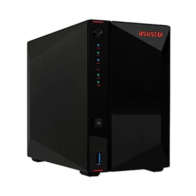Asustor AS5402T Nimbustor 2 Gen2 - NAS Storage a 2 baie, Quad-Core 2.0GHz CPU, 4 slot M.2 NVMe SSD, Due Porte 2,5GbE, 4GB RAM DDR4, Network Attached Storage (Senza dischi)