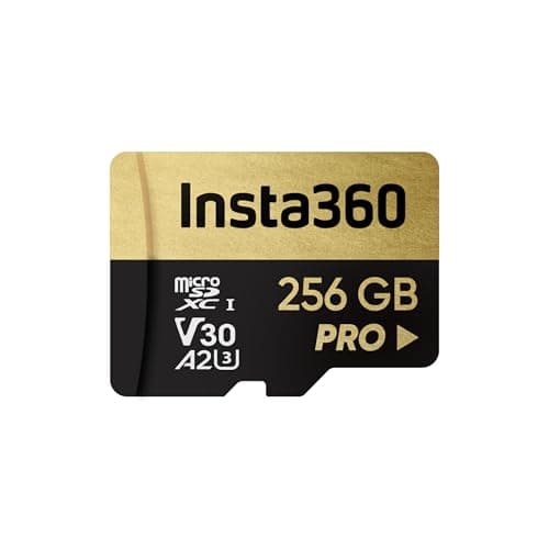 Insta360 Scheda di memoria MicroSD UHS-III V30 A2 da 256 GB per fotocamere One X/One X2/X3/X4, One R/One RS, Ace Pro e Sphere Action Camera