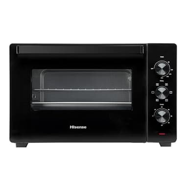 Hisense, HOM45M - Fornetto Elettrico 45L, Tre Livelli di Cottura, Ventilato, Girarrosto, Comandi 3 Manopole, 220 - 240 V ~ 50/60 Hz; P = 2000 W