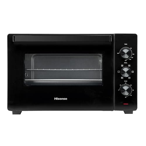Hisense, HOM45M - Fornetto Elettrico 45L, Tre Livelli di Cottura, Ventilato, Girarrosto, Comandi 3 Manopole, 220 - 240 V ~ 50/60 Hz; P = 2000 W