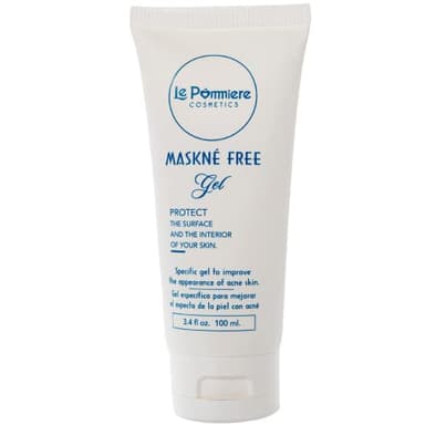 Le Pommiere Gel Maskné Free Trattamento anti-acne 100ml. Rimuove i brufoli da viso, collo e schiena. Acne occasionale. Adolescente, giovanile e ormonale