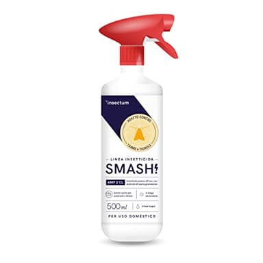 SMASH Spray Antitarme e Anti Farfalline del Cibo - 1x500 ml - Anti Farfalle per Armadio e Dispensa - Adatto per uso in Casa, Istruzioni incluse