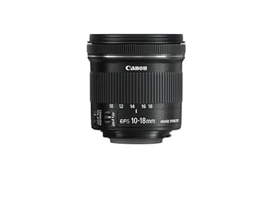 Canon Obiettivo Ultragrandangolare con Zoom, EF-S 10-18 mm f/4.5-5.6 IS STM, Nero/Antracite
