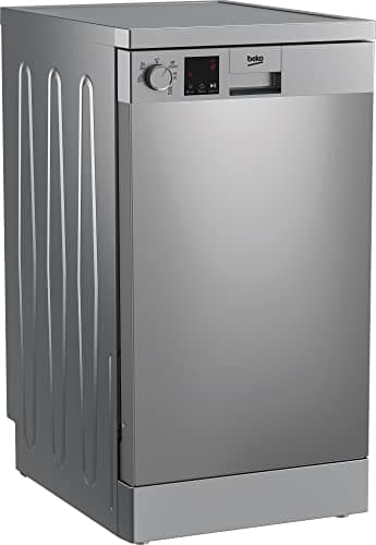 Beko - DVS05024X - Lavastoviglie SLIM 45 cm Libera Installazione, Display LED, 10 Coperti - Acciaio Inox, HxLxP: 85 x 44,8 x 60 cm, 49 dBA