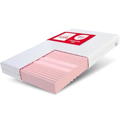 FDM COMFORT DUO MAX DOUBLE Materasso Singolo 80x200 cm Schiuma di Memoria Alto 20 cm Grado di Rigidità H3 e H4 Materasso a Due Lati 7 Zone di Comfort Rivestimento Lavabile OEKO-TEX Anallergic