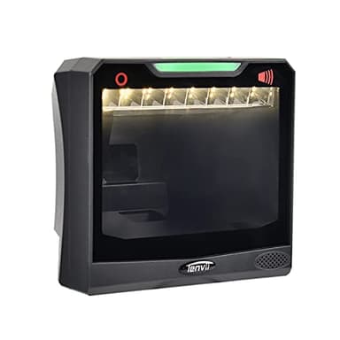 LENVII Lettore Codice a Barre Desktop,1D 2D QR Code Scanner Auto Tavolo Mani Libere,lettore barcode scanner Supporta Linux/Mac/Windows, per Negozi, Supermercati, Distributore Automatico QR Reader