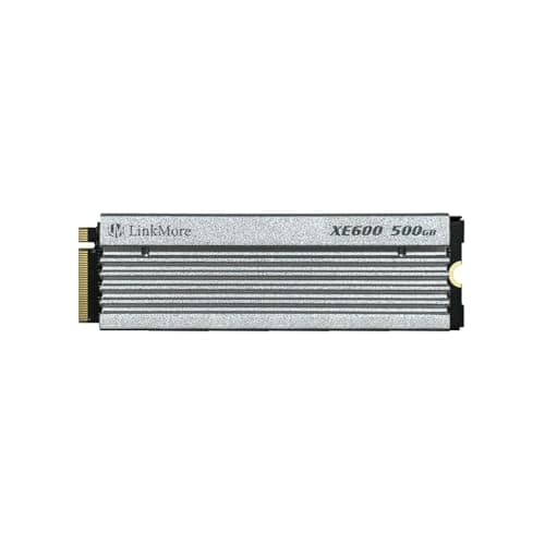 LinkMore XE600 SSD M.2 2280 da 500GB, unità a stato solido da gioco interna PCIe Gen4 NVMe con dissipatore di calore, fino a 6500 MB/s, compatibile con Playstation 5, PS5…