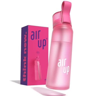 air up Borraccia da 623,7 ml, colore rosa acceso, bottiglia per acqua aromatizzata senza zucchero, con cannuccia