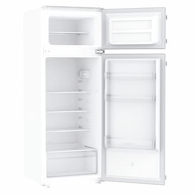Candy Doppia Porta, 205 L, Da Incasso, Classe E, Compatto, Temperatura Regolabile, Luce LED, Cassetto Crisper, 39 dB, AxLxP 145x54x54 cm, Bianco - CFBD2450/2ESH