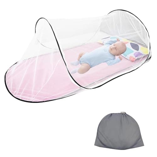 200 x 80 x 56 cm Zanzariera da viaggio, zanzariera pieghevole, Zanzariera Letto, Zanzariera Pop Up, zanzariera per letto singolo, Zanzariera da Campeggio, Zanzariera Da Viaggio Portatile