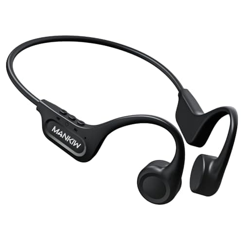 MANKIW Cuffie Conduzione Ossea, Auricolari Conduzione Ossea Bluetooth 5.3, Wireless Cuffie Bluetooth Sport IPX5 per Fitness, Corsa, Guida, Camminata
