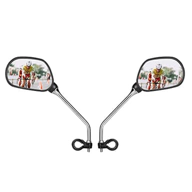 Yizhet Specchietto Retrovisore Bici, 2 Pezzi Specchietti Bicicletta 360° Regolabile per Bici da Corsa, MTB, BMX, Monopattino, Sooter, Motorino, Solo per Manubri con Diametro di 22,2mm
