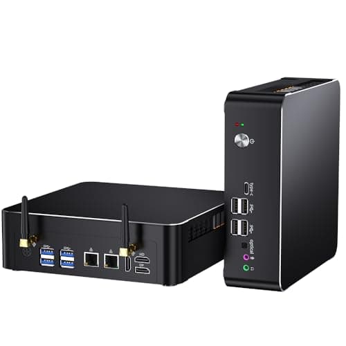 Mavsloly Mini PC con Core i9-9880H, 32 GB RAM, 1T SSD Desktop Computer, 4K@60Hz, 2 HDMI, 1 DP, triplice display, Dual LAN, VESA, Optical, Wi-Fi 6E, Bluetooth 5.3, Windows 11 Pro