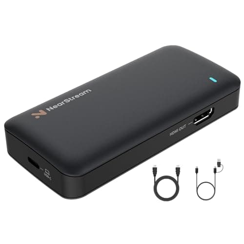NearStream Scheda di Acquisizione Video HDMI per Streaming, Acquisizione 1080P 60FPS & Passthrough 4K60, HDMI 2.0, USB-C 3.0, Compatibile con Ps4/Ps5/Switchs/Xbox/OBS/Windows/Linux/Mac,CCD10