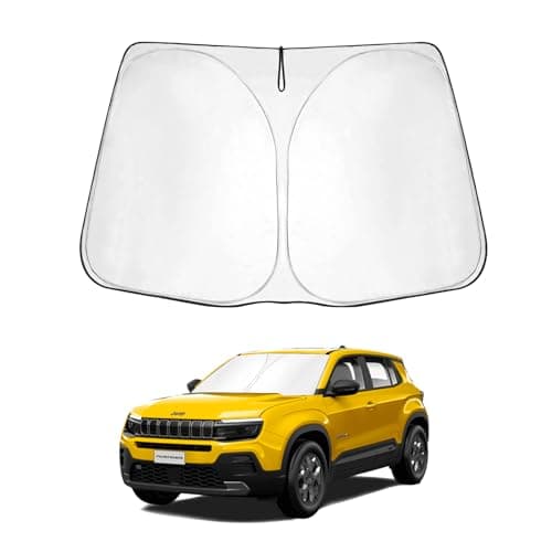 SHAOHAO Compatibile con Jeep Avenger 2024 2025 Parasole pieghevole, protezione dai raggi UV e dal calore Avenger 2024 parabrezza Accessori per auto Parasole Avenger 2024