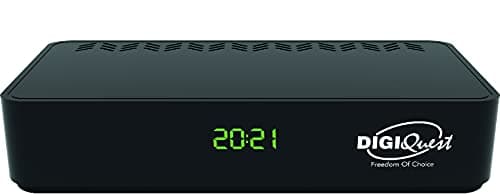 Decoder Digitale Terrestre DVB-T2 Digiquest SH5, Mediaplayer con display, Nero