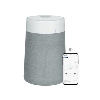 Blueair Blue Pure 511i Max HEPASilent, Purificatore d'aria per piccoli ambienti, Depuratore d'aria veloce pulisce 86 m² in 1h, Air Purifier elimina virus, polvere, muffa