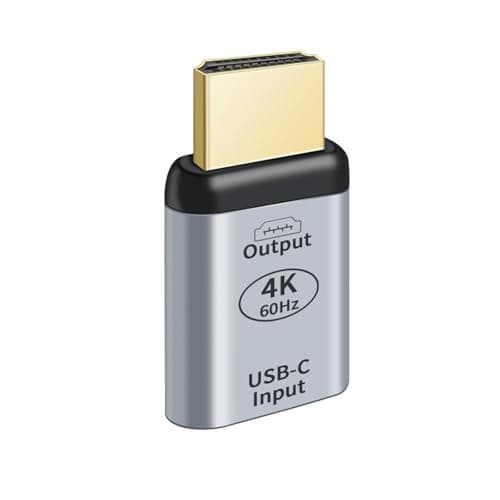Hsupez Adattatore USB C a HDMI 4K 60Hz - Tipo C Femmina a HDMI Maschio per Tablet, Telefono e Laptop