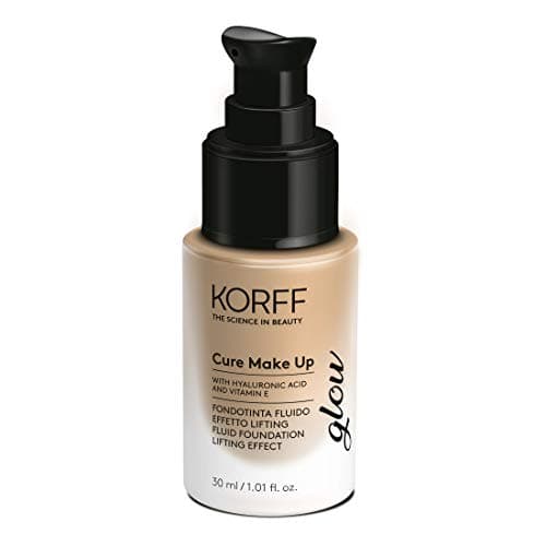 Korff Fondotinta Fluido Effetto Lifting Glow, Formula Anti-età e Lunga Tenuta con acido ialuronico 03, 30ml