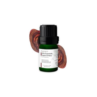 Olio Essenziale Legno Di Rosa 5ml AMYRON | Rosewood | Naturale E Puro Al 100% | Ideale Per Aromaterapia E Uso Terapeutico | Diffusore Oli Essenziali | Massaggi aromatici | Uso Alimentare Senza OGM