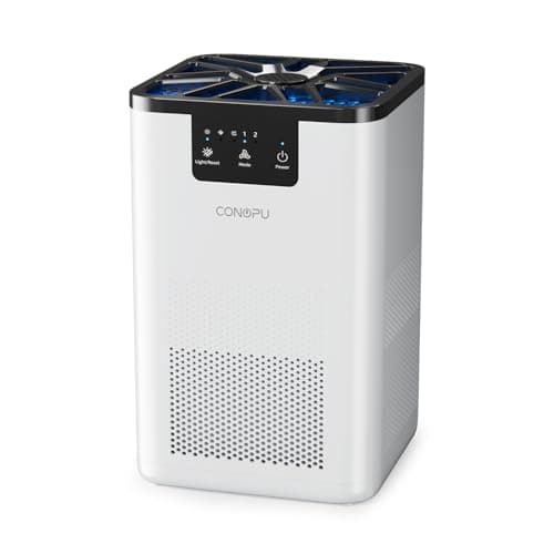 CONOPU Purificatore D'aria con Filtrazione a 3 Stadi, Purificatore Aria Portatile, Air Purifier la Quiete, Depuratore Aria con Funzione di Aromaterapia, Purificatore Aria Elimina Odori