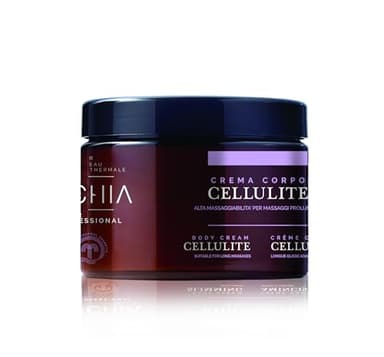 Ischia eau Thermale [500 ml.] Crema Corpo Massaggio Anticellulite - Uso Professionale - Massaggi Prolungati - Drenante, Liporiducente e Vasotonica - Nickel Tested