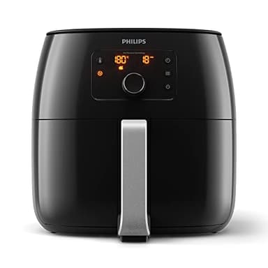 Philips Airfryer Premium XXL, 7.3L (1.4Kg), 90% Di Grassi In Meno Con La Tecnologia Rapid Air, Separatore per alimenti, App Per Ricette (HD9762/90)