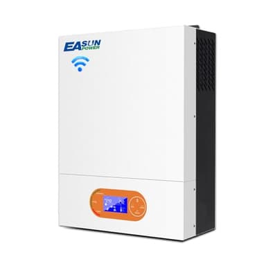 POWLAND 6000W 48V Inverter ibrido da inverter sinusoidale puro off-grid (WiFi incorporato) Controllori solari MPPT da 120A integrati,ingresso/uscita AC 240V