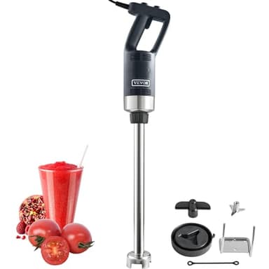 VEVOR Frullatore a Immersione da Cucina Uso Commerciale Potenza Nominale 500W Lunghezza 855mm Velocità Regolabile, Frullatore Tritatutto da Cucina Commerciale per Zuppe Salsa Pesto Materiale Frullato