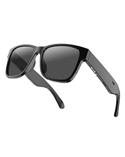 RUIMEN Occhiali Smart da Sole Bluetooth Audio Uomo Donna, con Microfono per Android iOS Chiamate Ciclismo Sport Anti UV Assistente Vocale Impermeabile