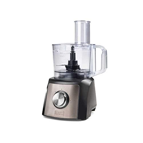 BLACK+DECKER BXFPA1200E - Robot da cucina. 1200W. Recipiente 1.5L. 2 velocità/funzione turbo. 8 accessori. Finitura acciaio inossidabile anti-impronta. Lame e dischi in acciaio inossidabile. Senza BPA