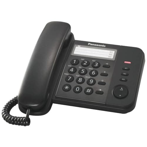 Panasonic KX-TS 520 Telefono Fisso, Nero