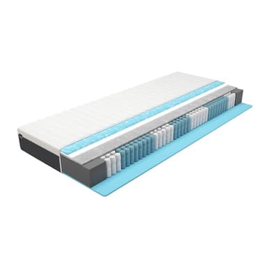 BMM materasso easyone 90x200 cm/Sistema ibrido a 5 strati/il nucleo a molle insacchettate incontra la schiuma/ortopedico a 7 zone Altezza del materasso 22 cm/Materassi Made in Germany…