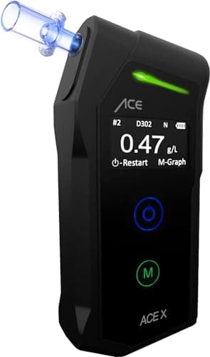 ACE X etilometro – Tester Digitale – etilometro Polizia – TU Vienna Vincitore del Test (precisione 99,1%)
